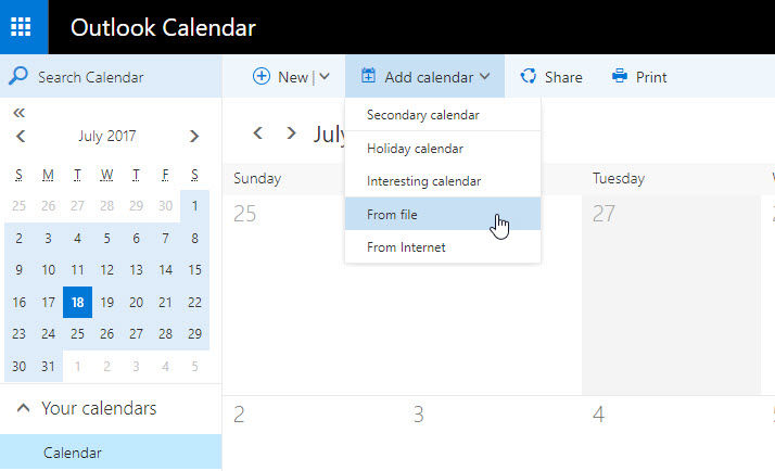 How do i add google calendar to outlook for mac 2017